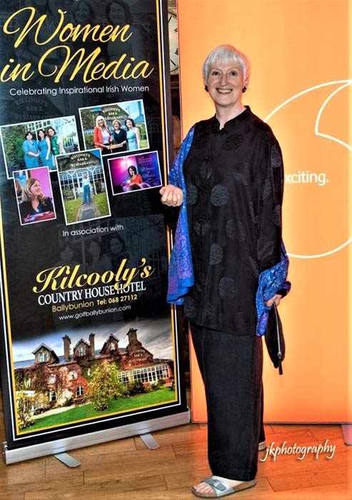 Irish author of the Finfarran novels, Felicity Hayes-McCoy, appearing at a Women in Media weekend at Kilcooley's Hotel, Kerry, Ireland, 2019
